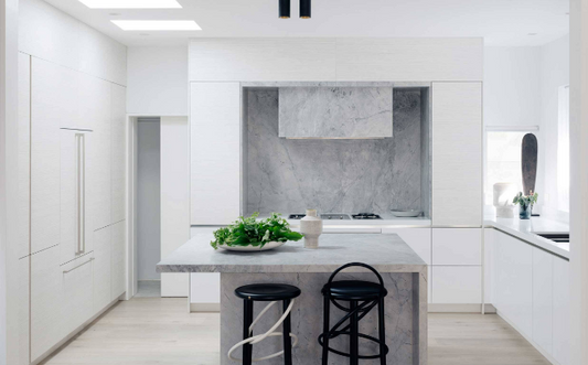 Clean kitchen with clean range hood
