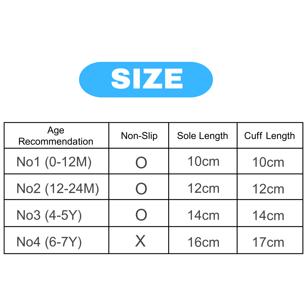 Kids 90° Right-Angle Socks | Two-Tone Ribbed Non-Slip Socks for Toddlers | 3 Pairs