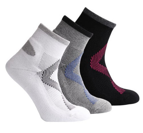 Mesh cushion right angle sports socks with heel and toe support