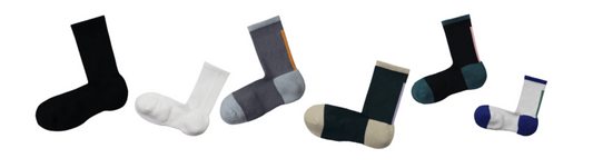 Collection of the snug-fitted right-angle sock
