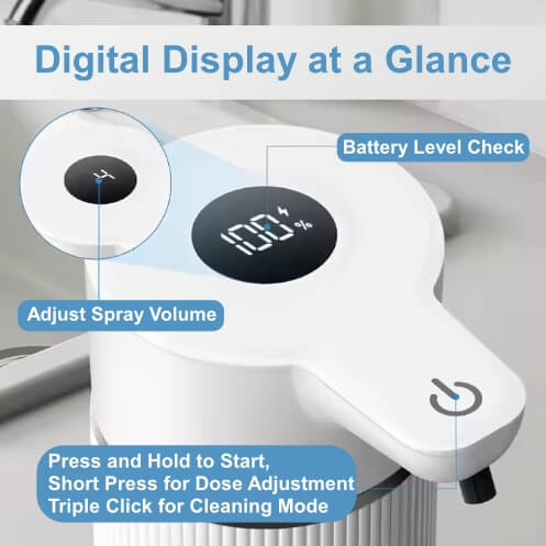 TenTrove Automatic Touchless Soap Dispenser | 5cm Wide Refill Port | 420ml Large Capacity
